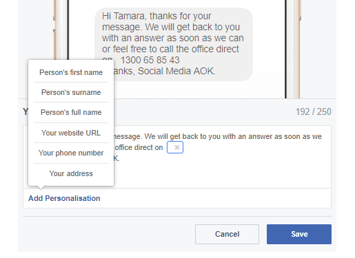 Why you should turn your facebook instant replies off now