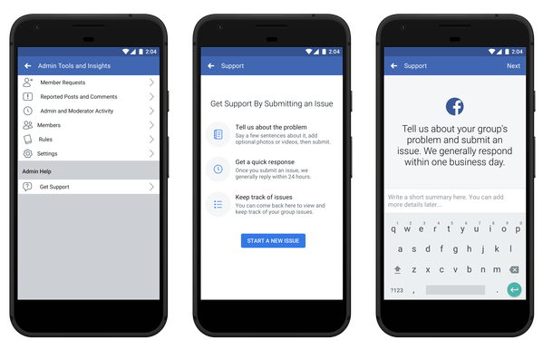 Facebook Group Admins support centre